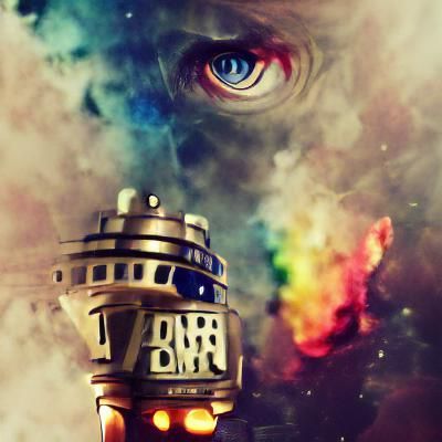 Abstract Doctor Who AI Interpretation