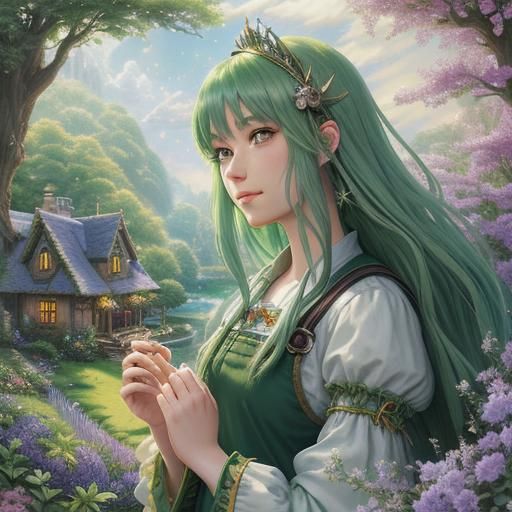 Girl with crystal eyes