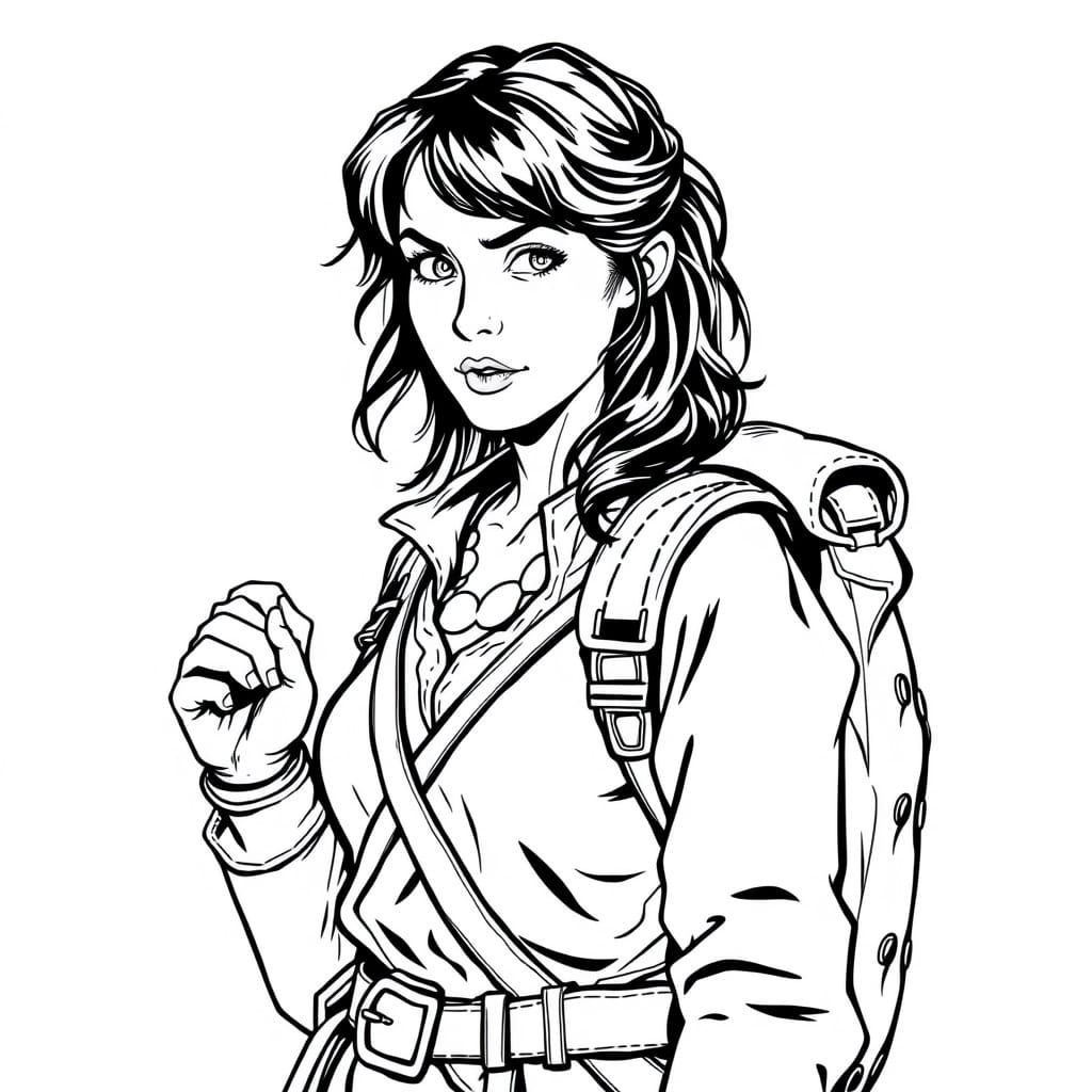 Hobbit Adventurer in 1-bit Style