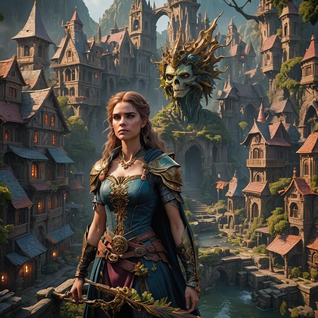 Felicity: Ugly Girl in Detailed Matte Painting