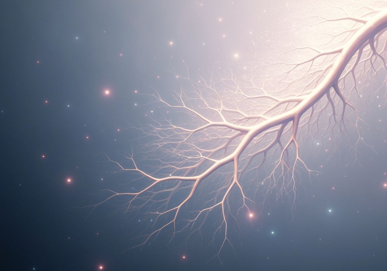 Ethereal Dendrite Network in Luminous Mist