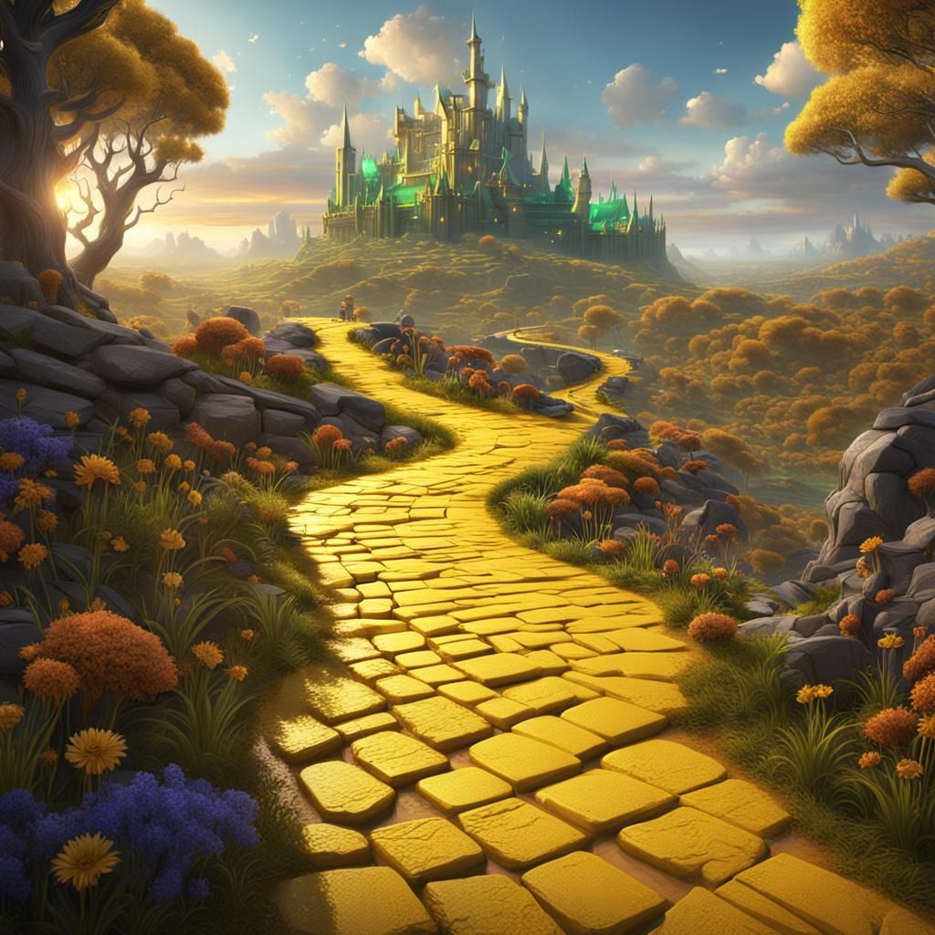Fantastical Yellow Brick Road Through Oz