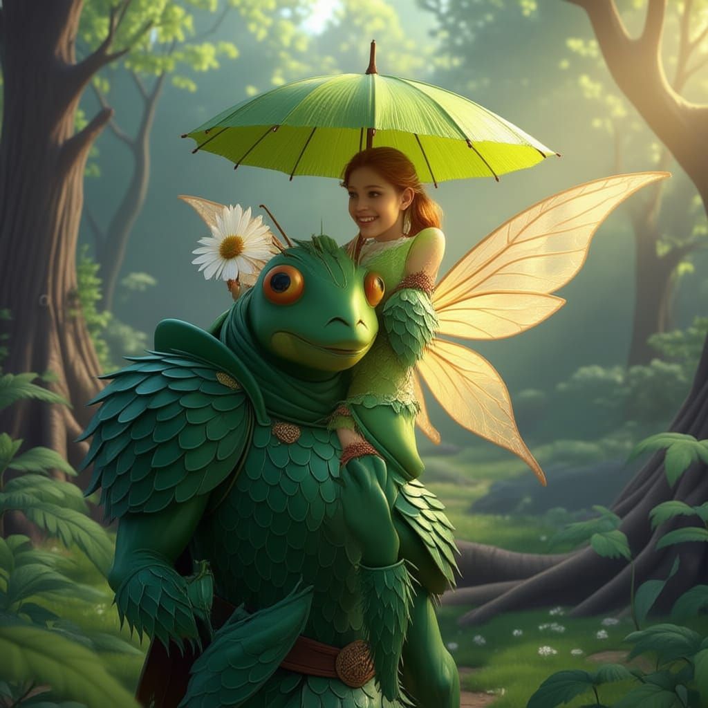 Sir Vireleaf, Knight of the Verdant Court (Grasshopper)