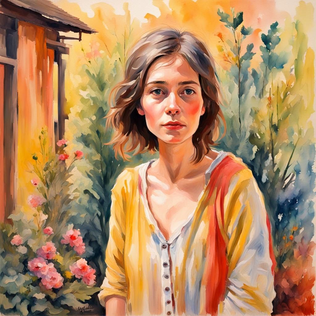 Impressionist Journey: A Gouache and Watercolor Masterpiece