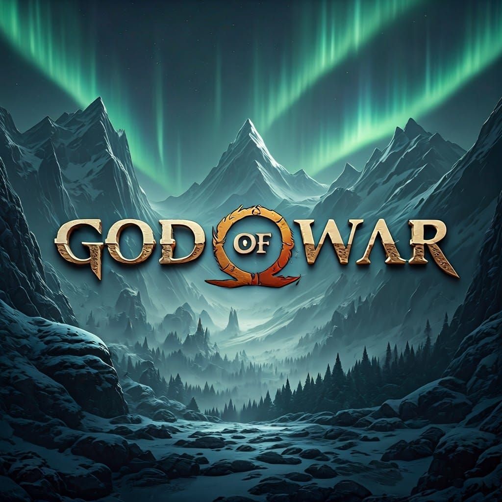 God of War Logo in a Norse Fantasy World
