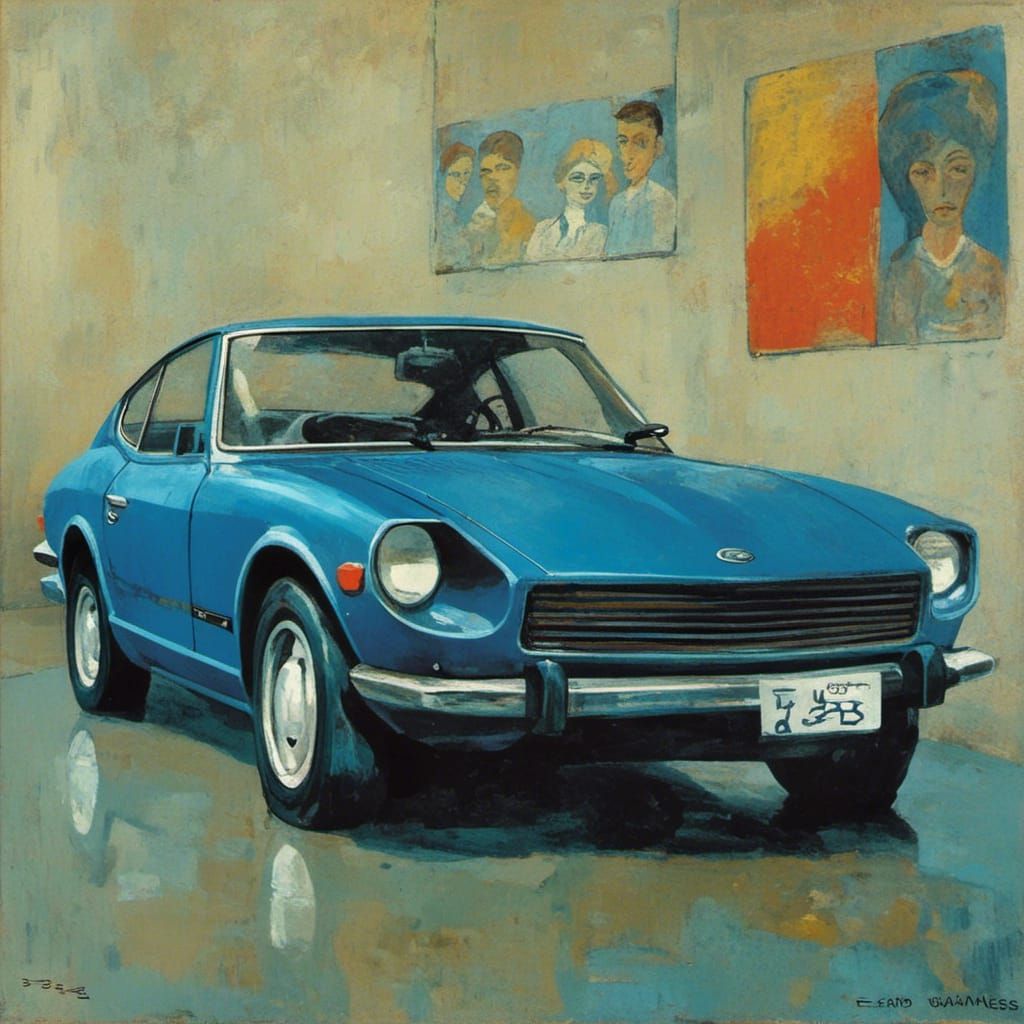 Datsun 280Z in Impressionistic Style