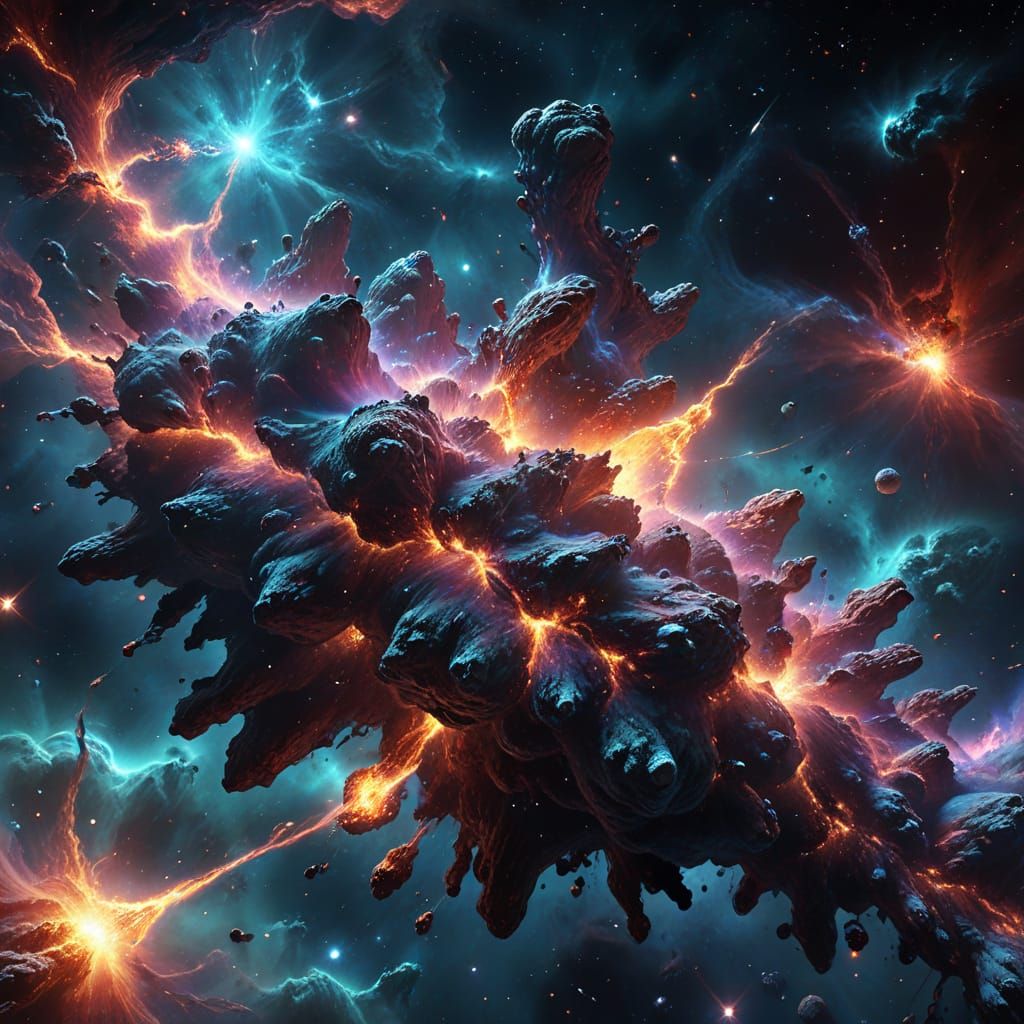 Medical Physicists Explore Nebula in Fantasy Art Style