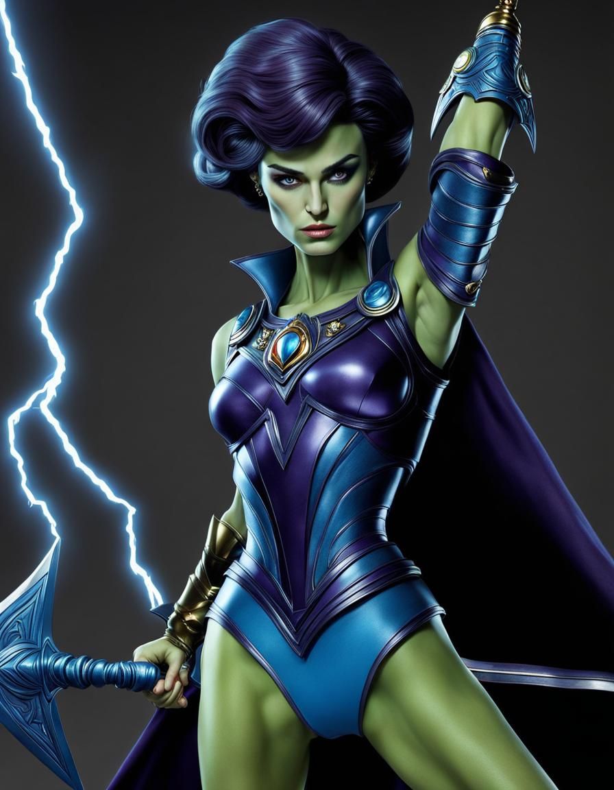Keira Knightley as Evil-Lyn: Hyperrealistic Digital Portrait