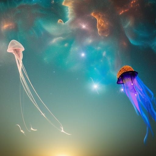 Jellyfish Sparkle Kites in Pillars of Creation