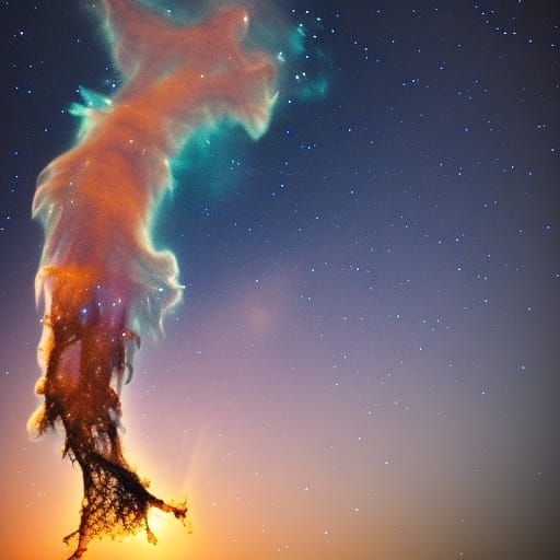 Sparkling Jellyfish Kite in Pillars of Creation