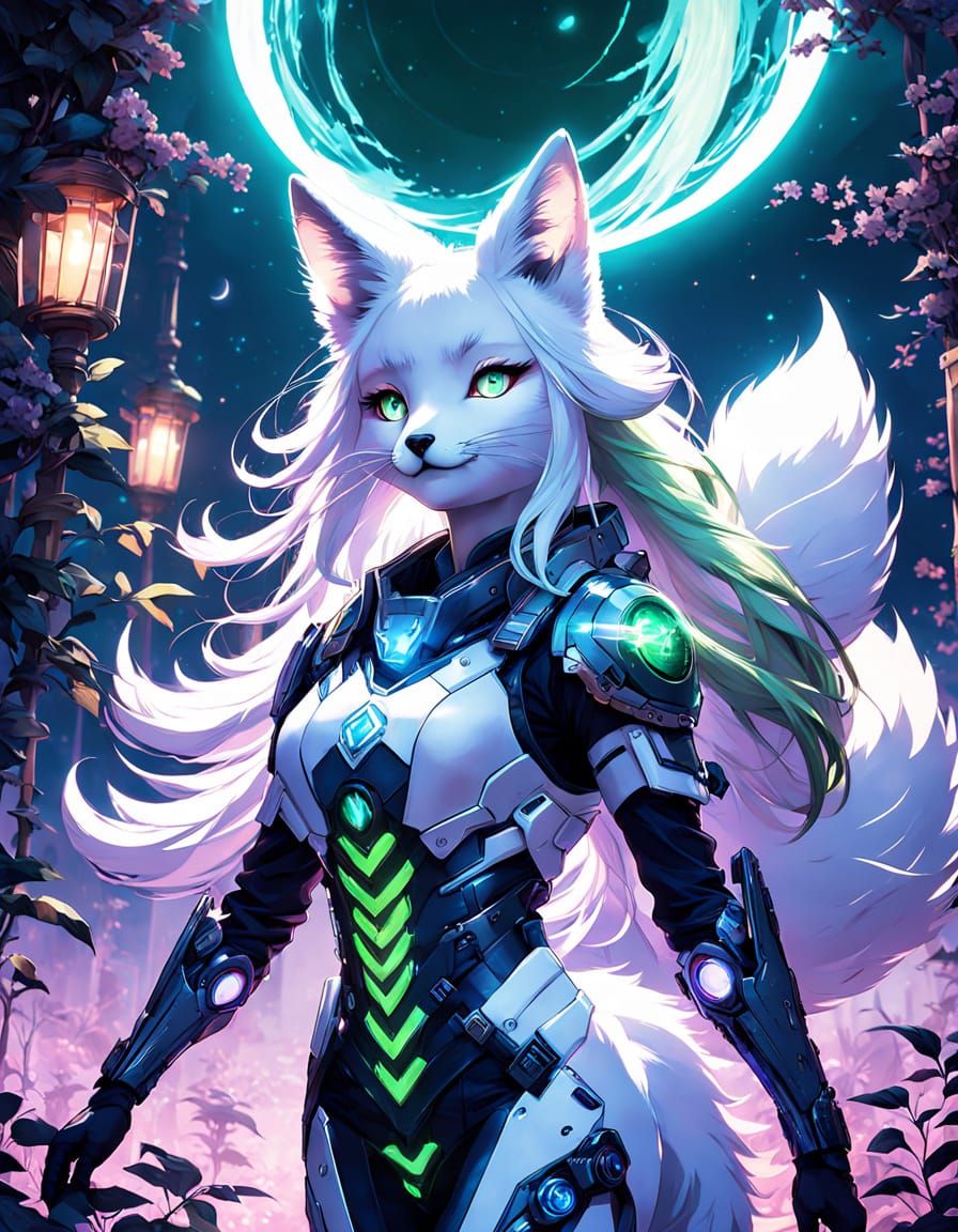 Surreal Anime Warrior Discovers an Otherworldly Night