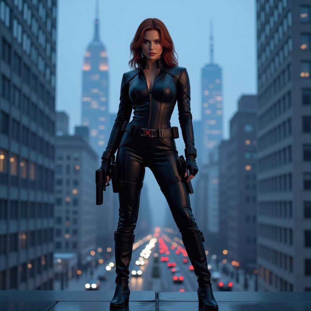 Black Widow in Manhattan, Ash Thorp Style