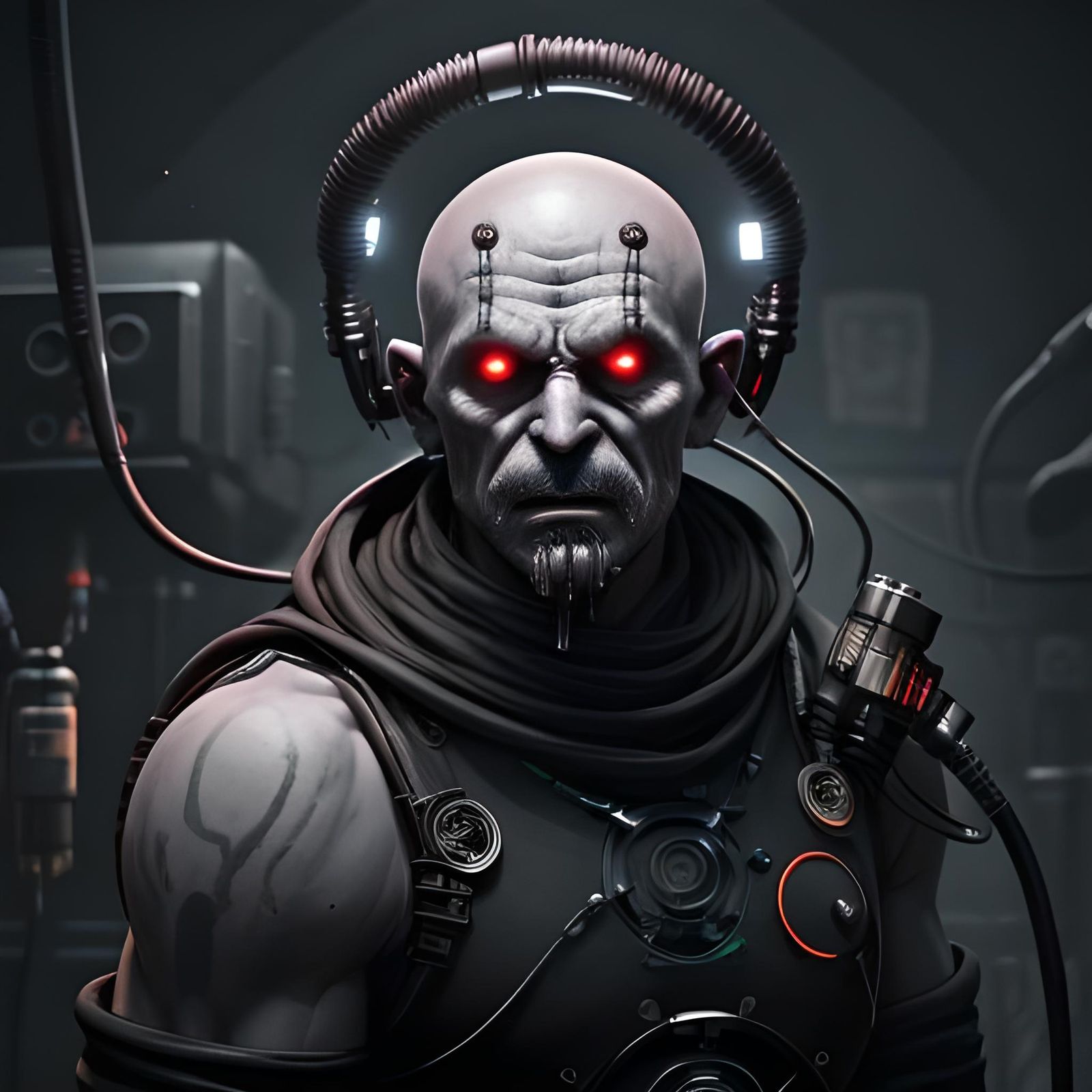 Sinister Servitor in a 40k Laboratory