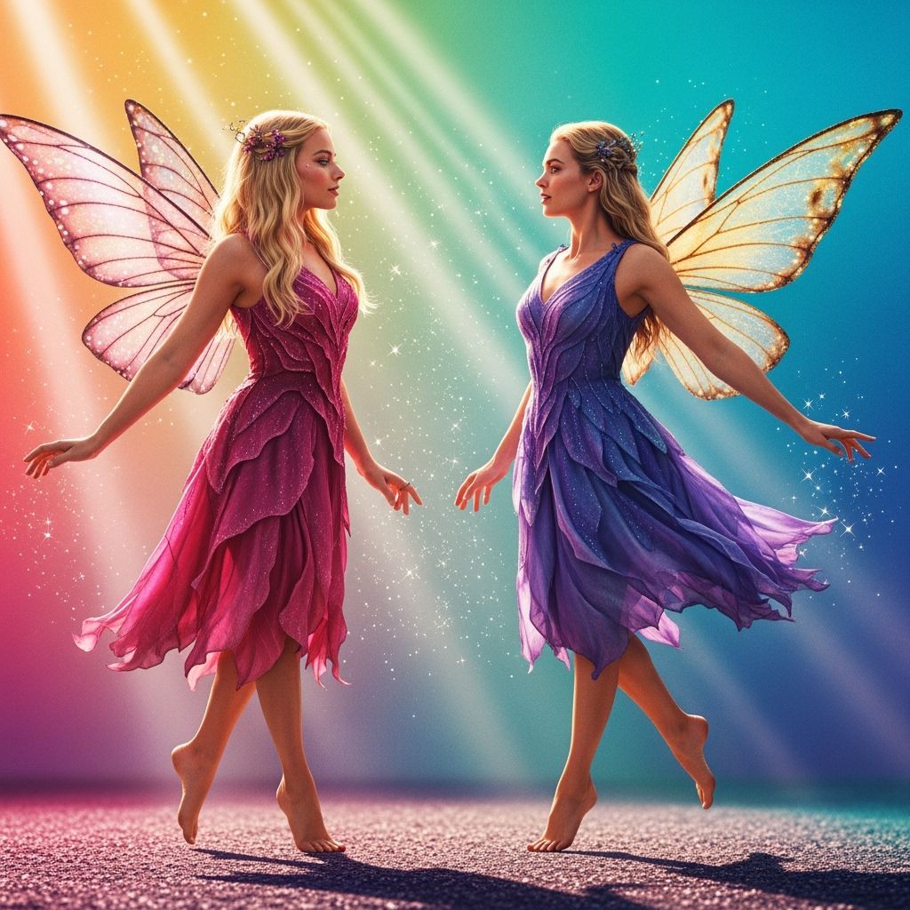 Margot Robbie & Vanessa Kirby as Dancing Fairies