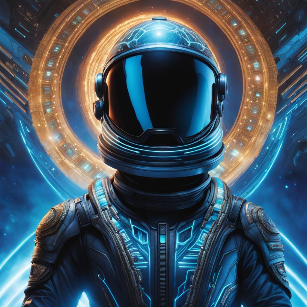 Astronaut's Chronophobia: A Dali-esque Digital Rendering