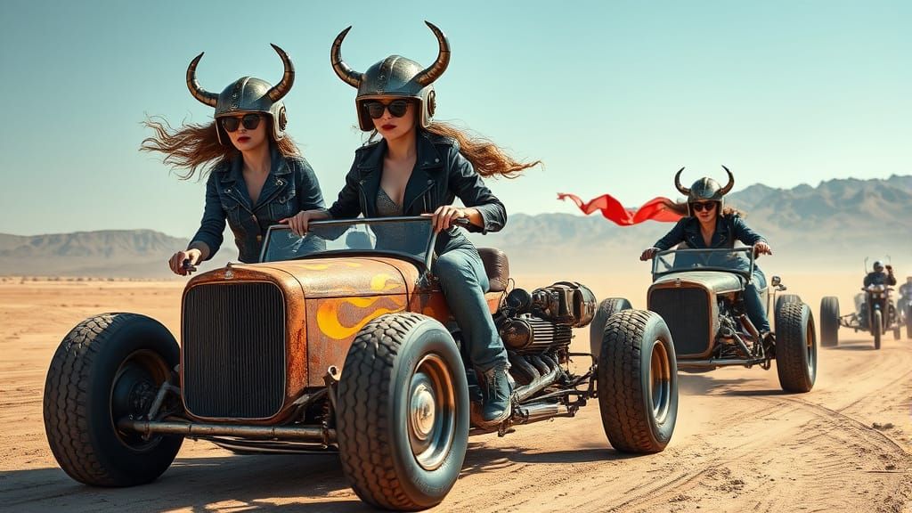 Pinup Queens Lead Rust-Racer Convoy Across Gritty Wasteland ...