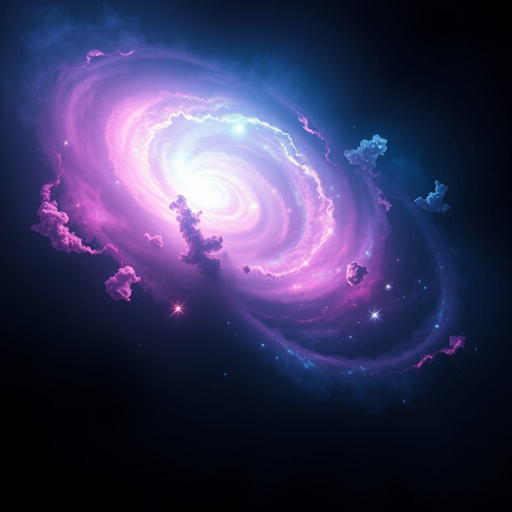 Galaxy Emerges in Dark Cosmic Void