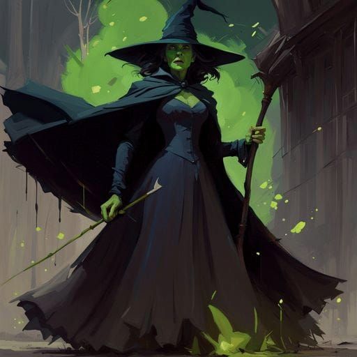 The Wicked Witch of the West: AI Rendition
