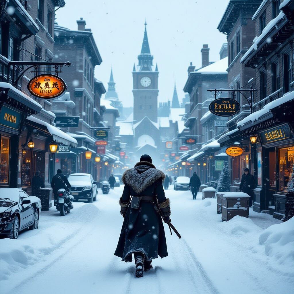 Cinematic Movie Poster Reimagined with Dramatic Lighting