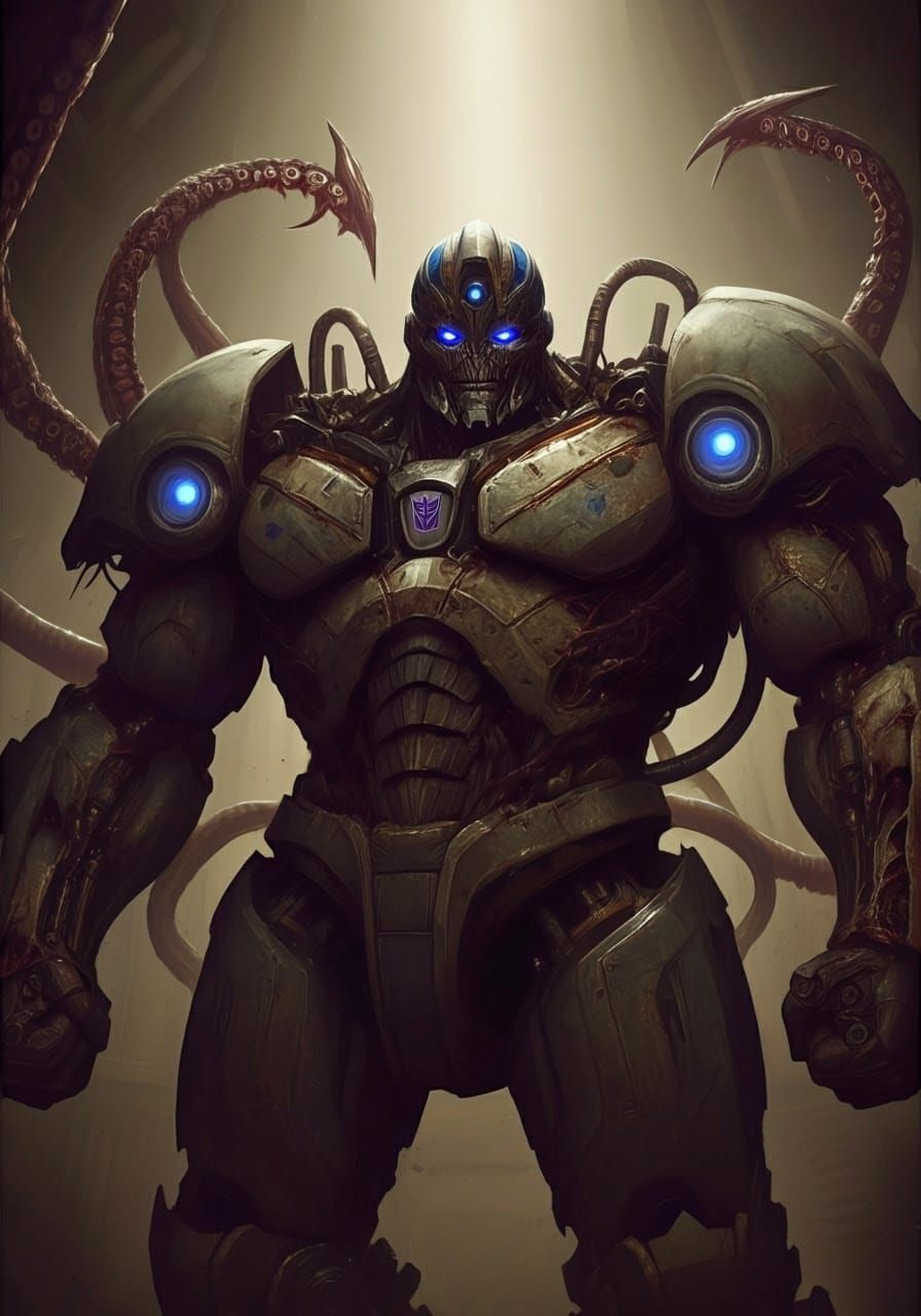 Cyberpunk Cyborg in Giger Fantasy Art Style