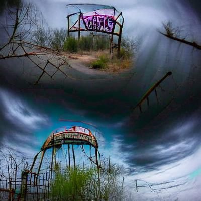 Creepy Abandoned Theme Park: A Haunting Vision