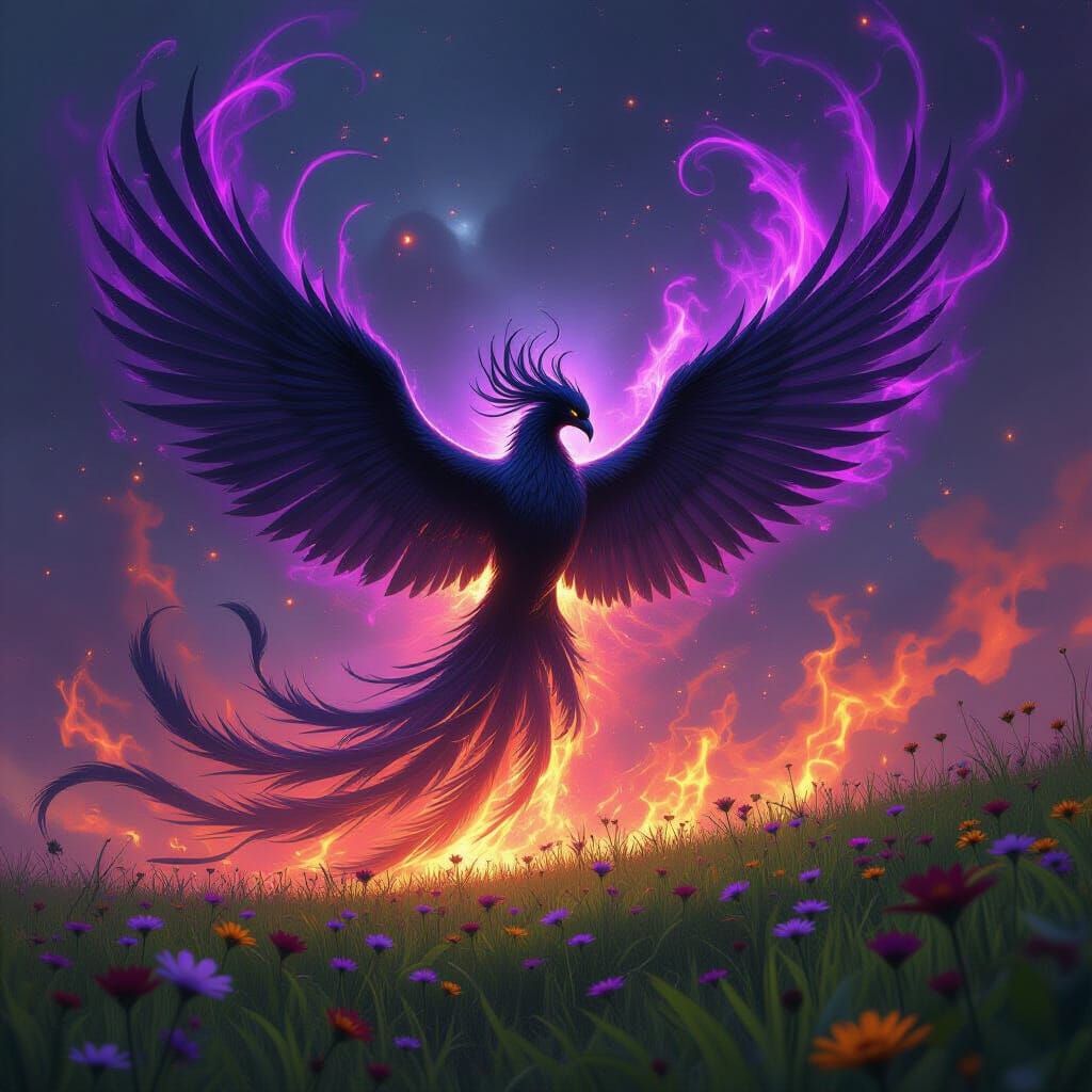 Black Phoenix of Cosmic Fire and Galactic Dust