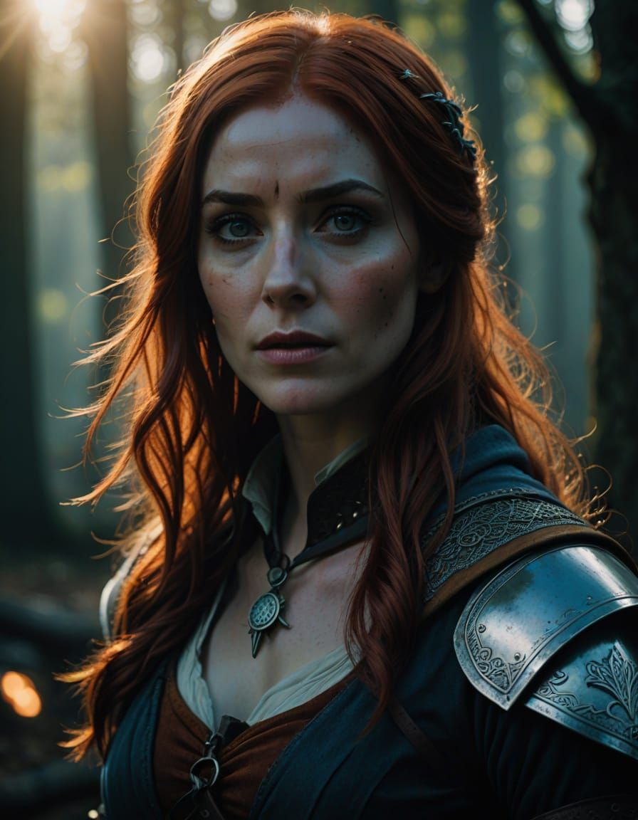 Triss Merigold in Moody Low-Key Lighting