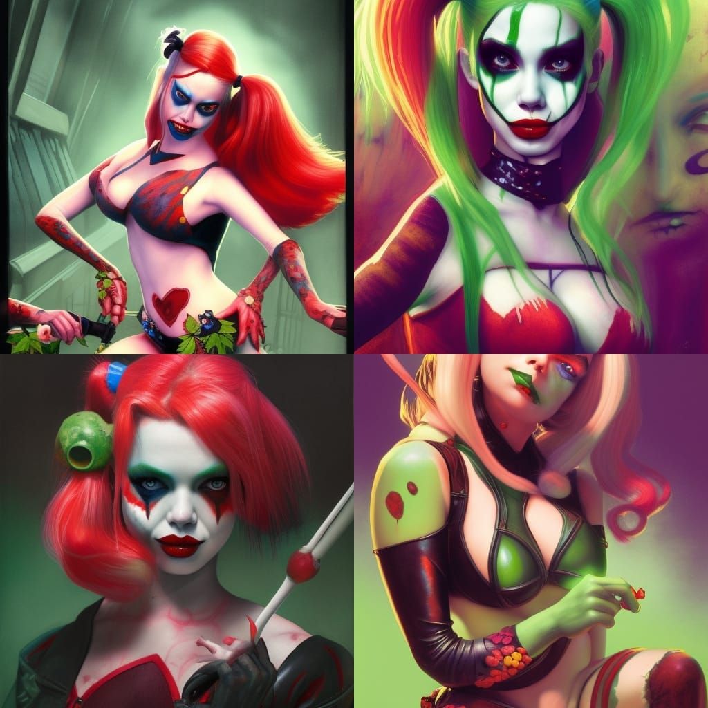 Harley Quinn Poisoned: A DC Comics Brutalist Concept