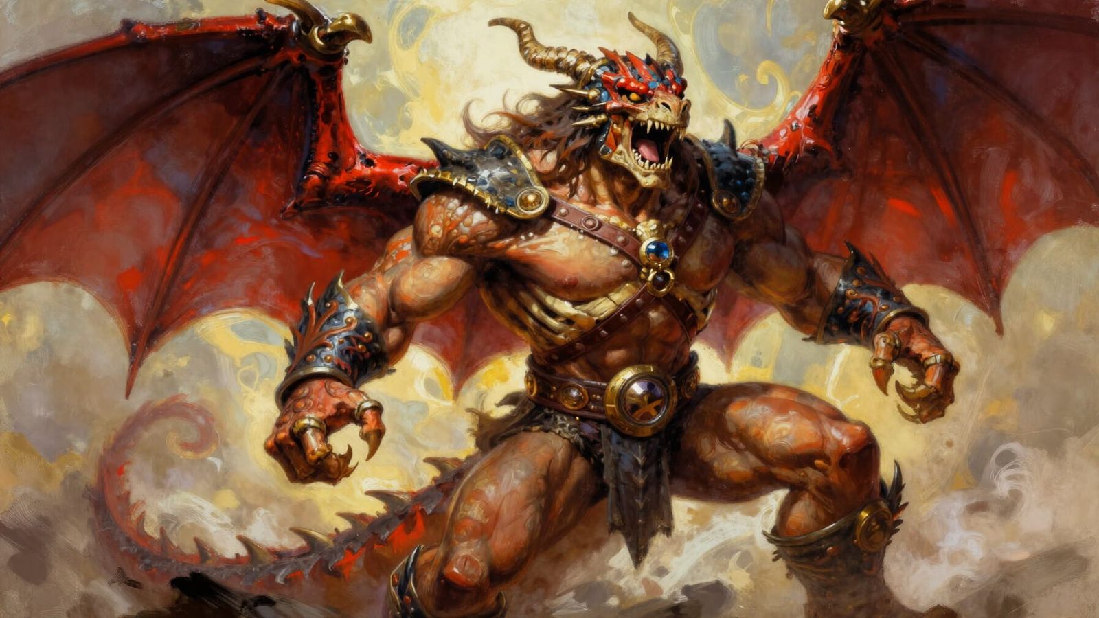 Fierce Dragon Cringer in Epic Battle Pose