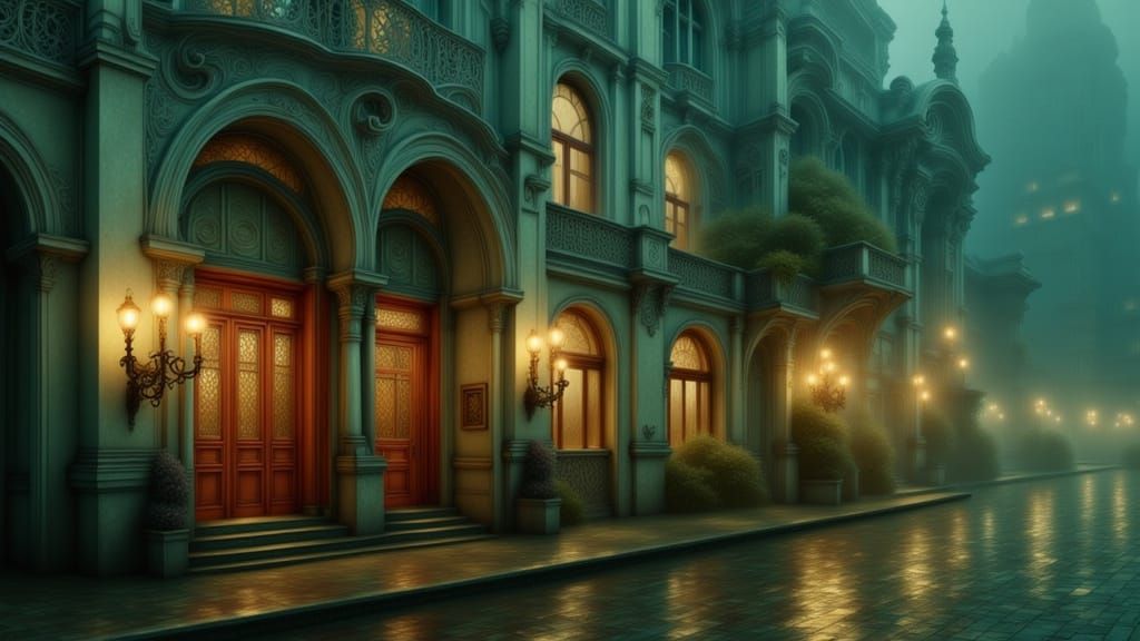 1930s Art Deco Hong Kong Hotel Street View