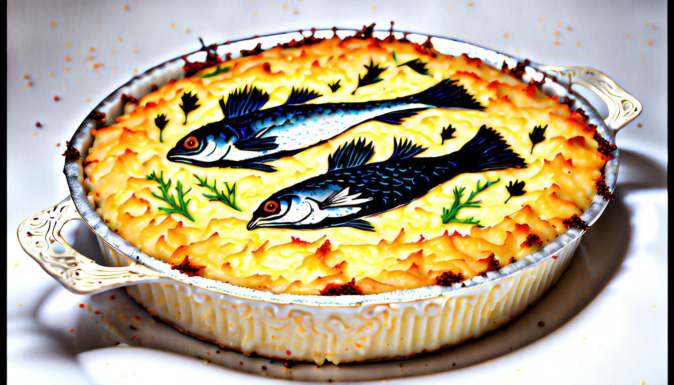 Surreal Nightingale Crow Fish Pie Creation
