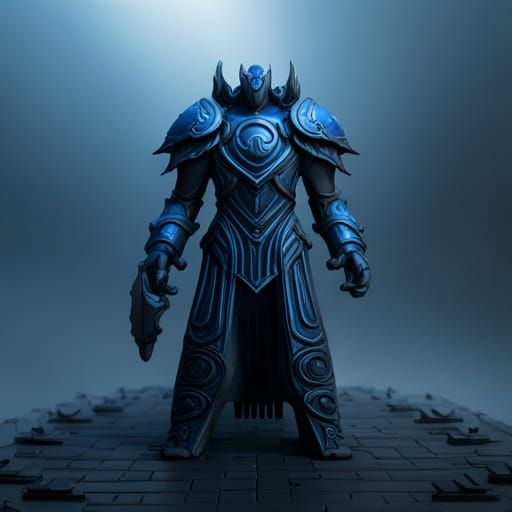 Detailed Blue Font in Fantasy Concept Art