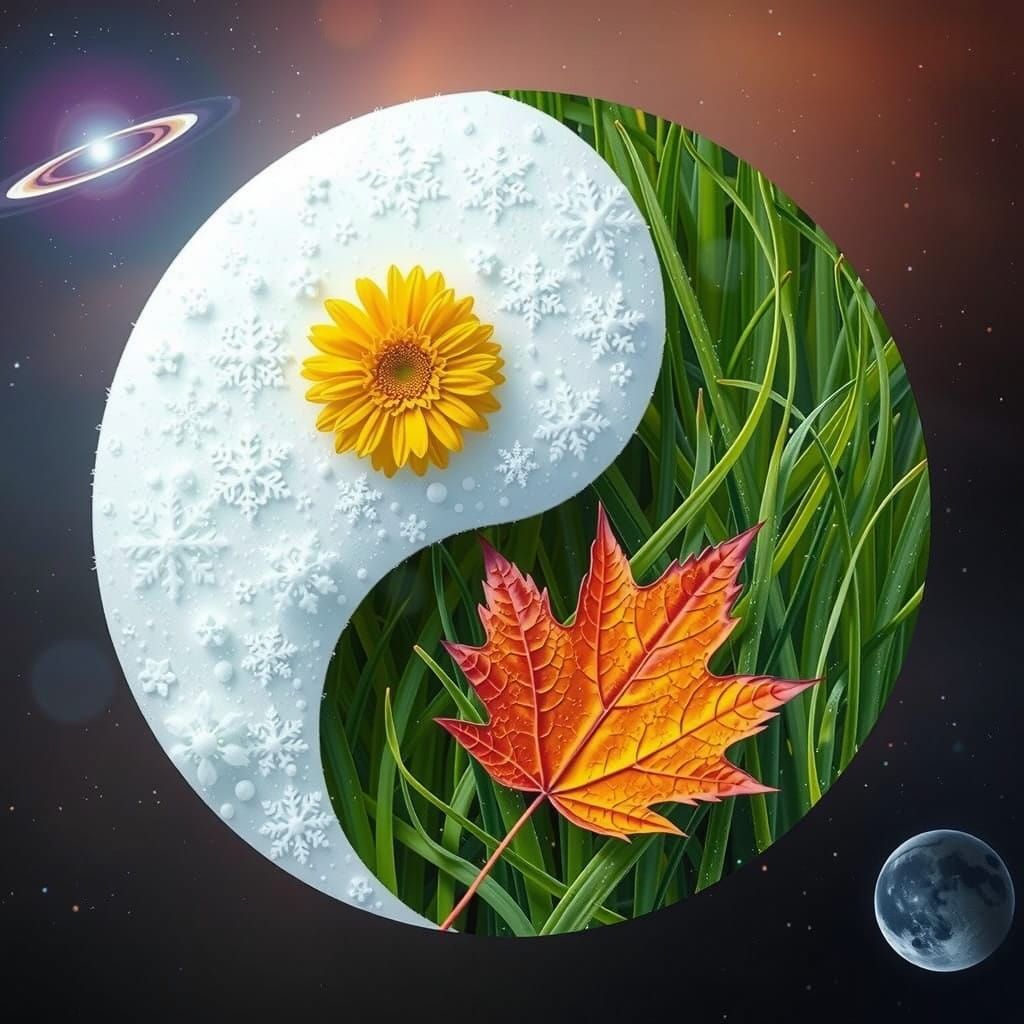 Ethereal Seasons Yin Yang Symbol