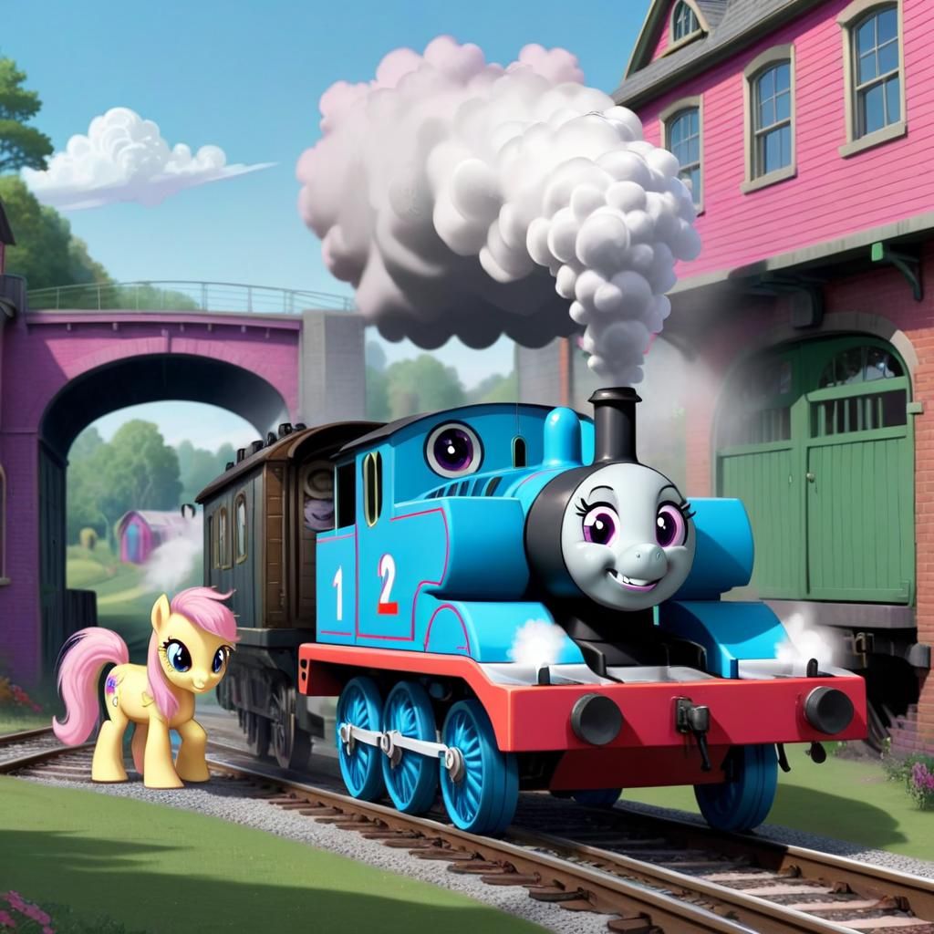 My Little Pony and Thomas Mashup
