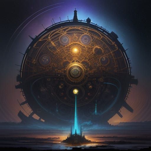 Steampunk Cosmos: A Glimpse into Celestial Mechanism
