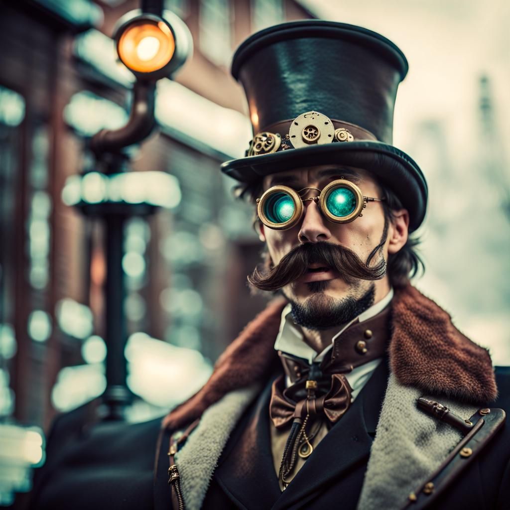The man from the steampunk city