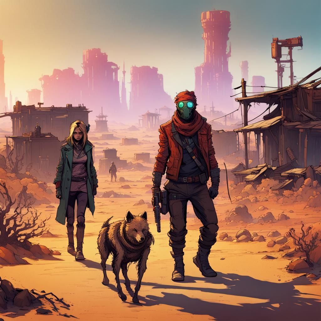 Post-Apocalyptic Wanderers in Mutant Year Zero Style