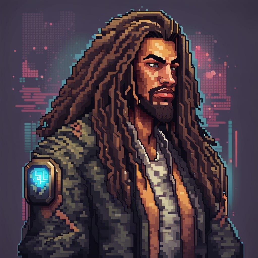 Cyberpunk Pixel Art.