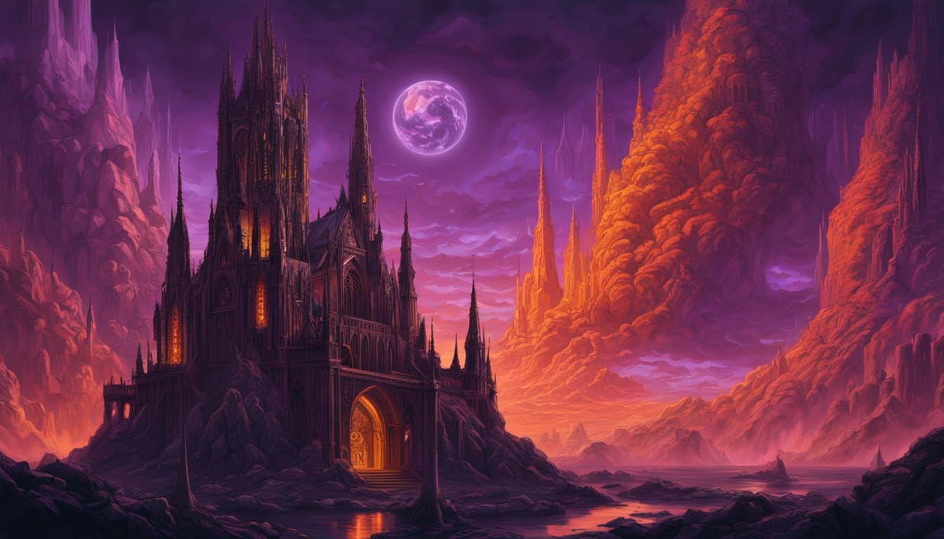 Ethereal Figure Conduces Symphony Amidst Gothic Synthesizer ...