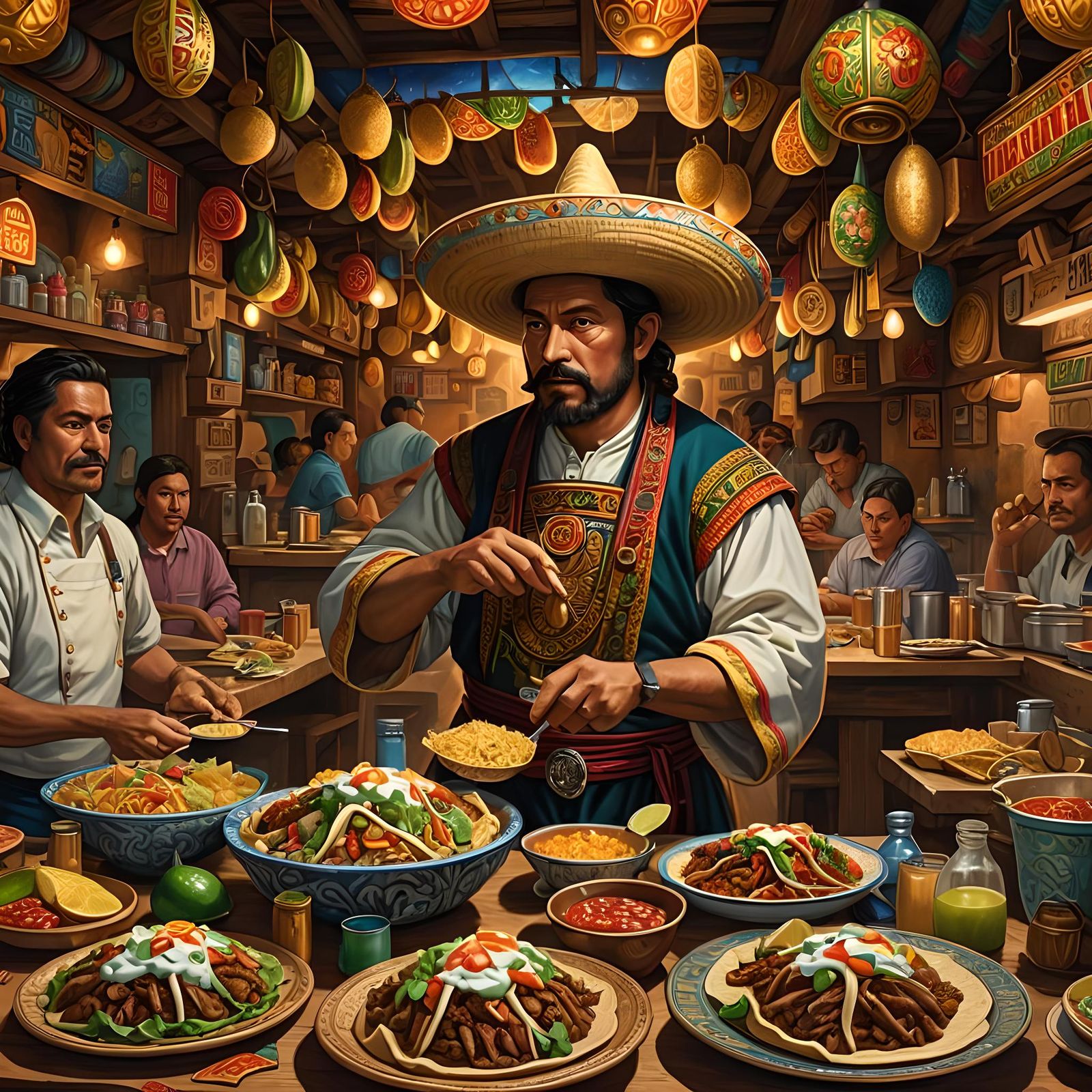 Taqueria in Tenochtitlan (c1566)