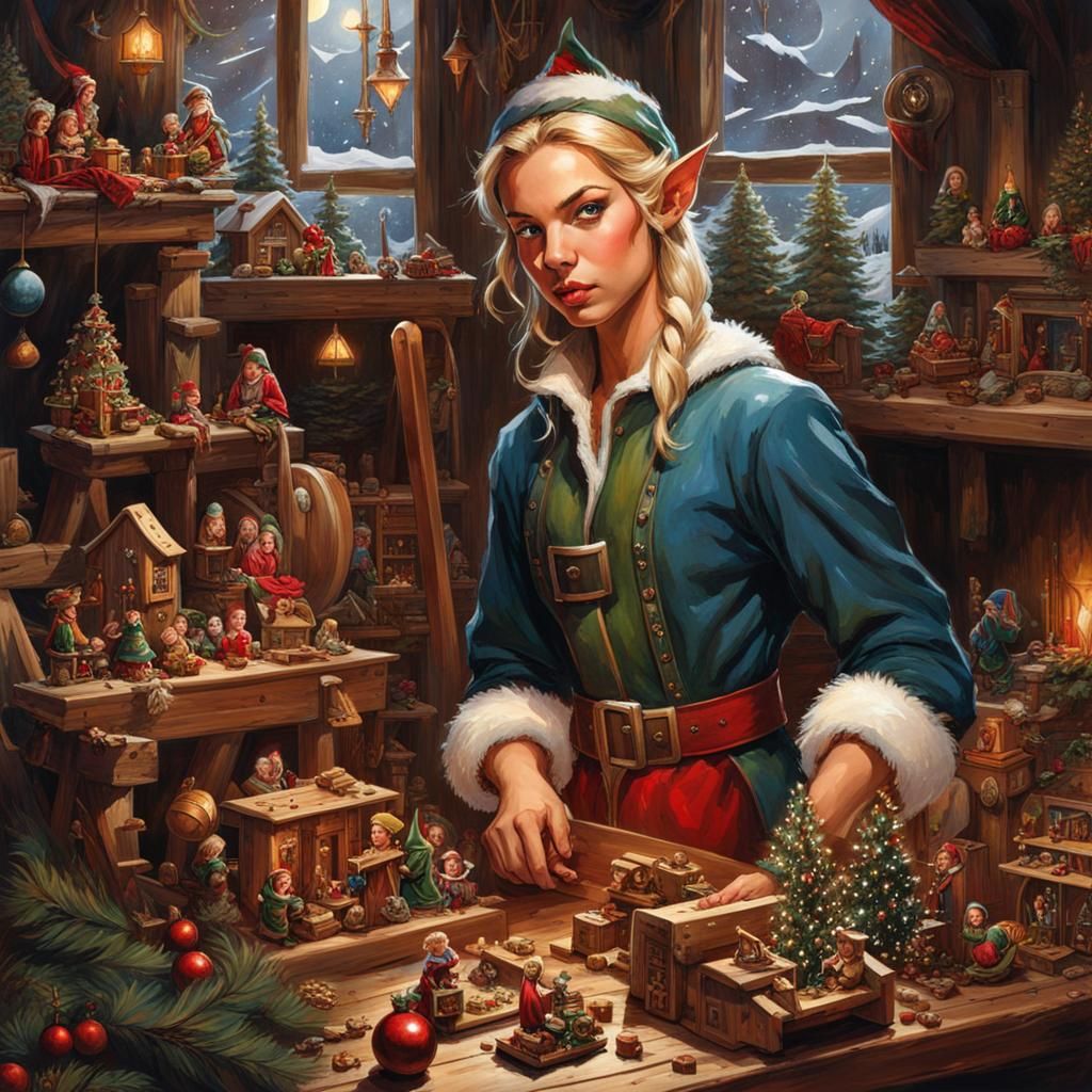 Elf carving toys