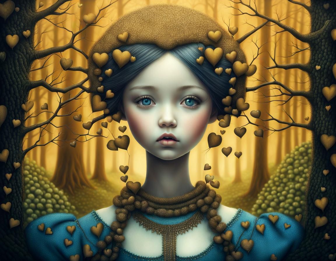 Sisters Discover Enchanted Forest in Whimsical Drawing