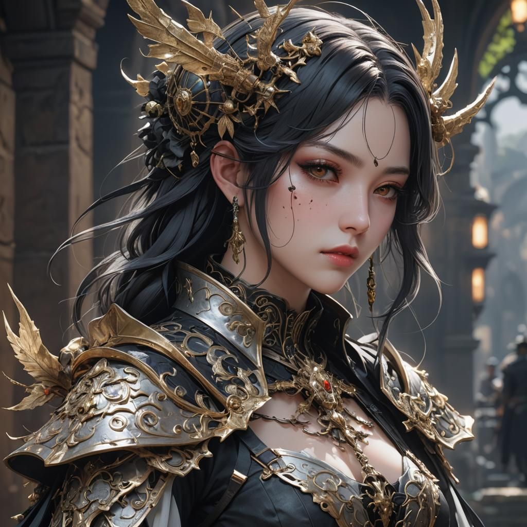 Lady Pestilence 3D Anime Art in 8K