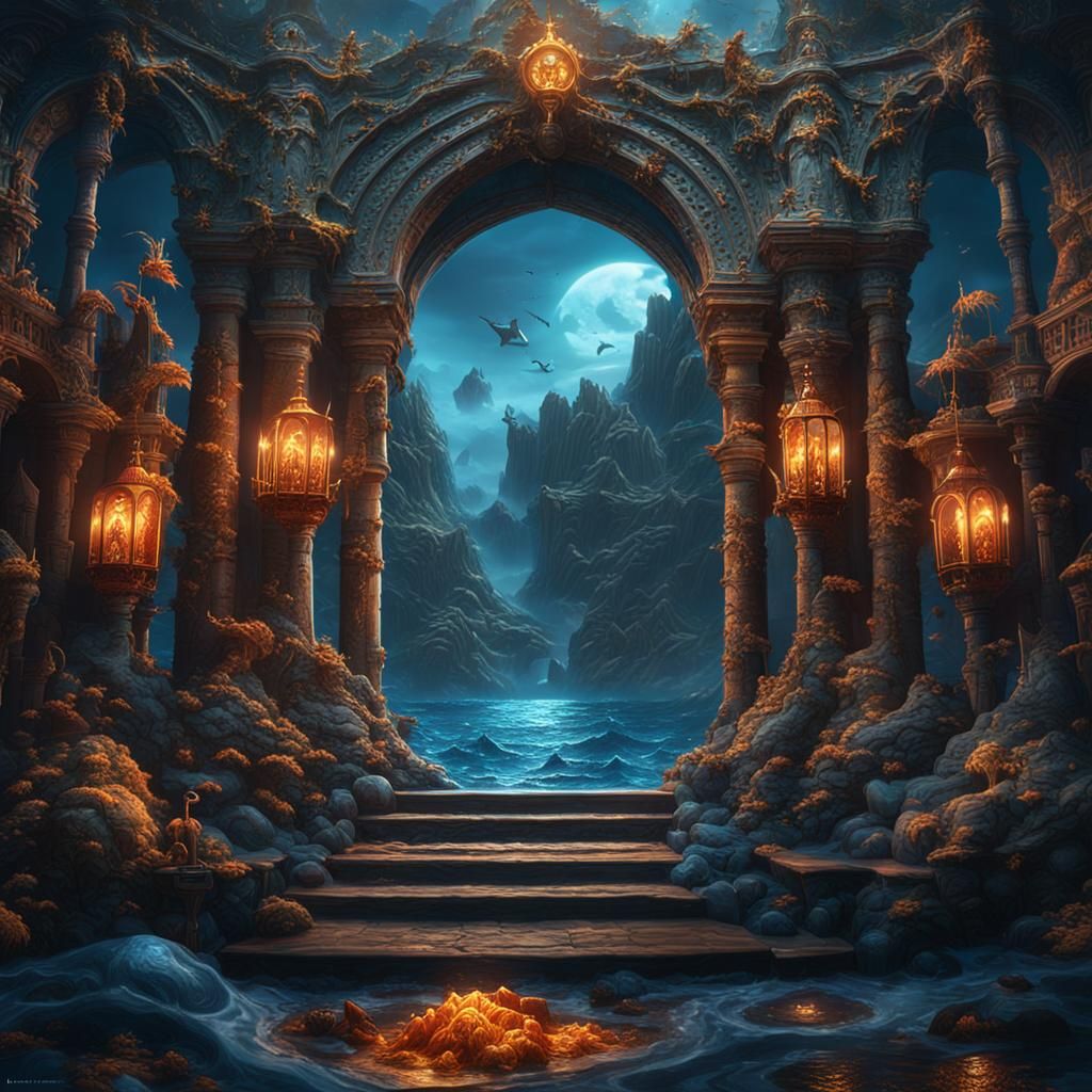 Devil and the Deep Blue Sea: Fantasy Art