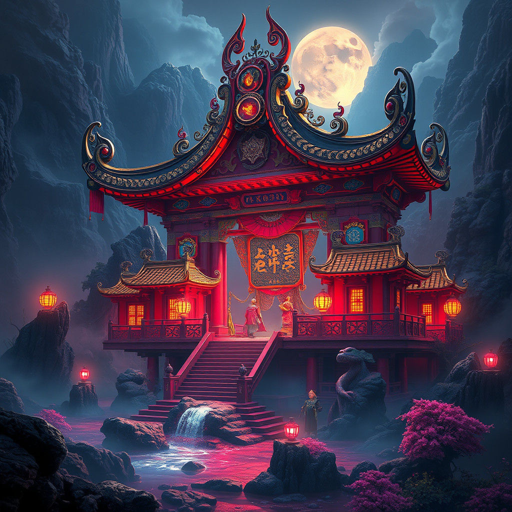Mystical Yudo in Dreamlike Fantasy Environment
