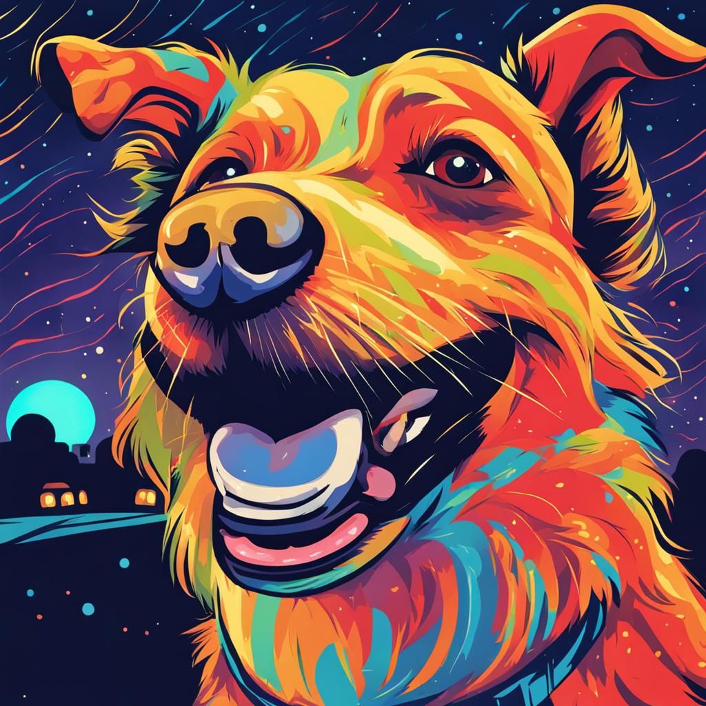 Excited Dog Greets Owner with Joyful Energy