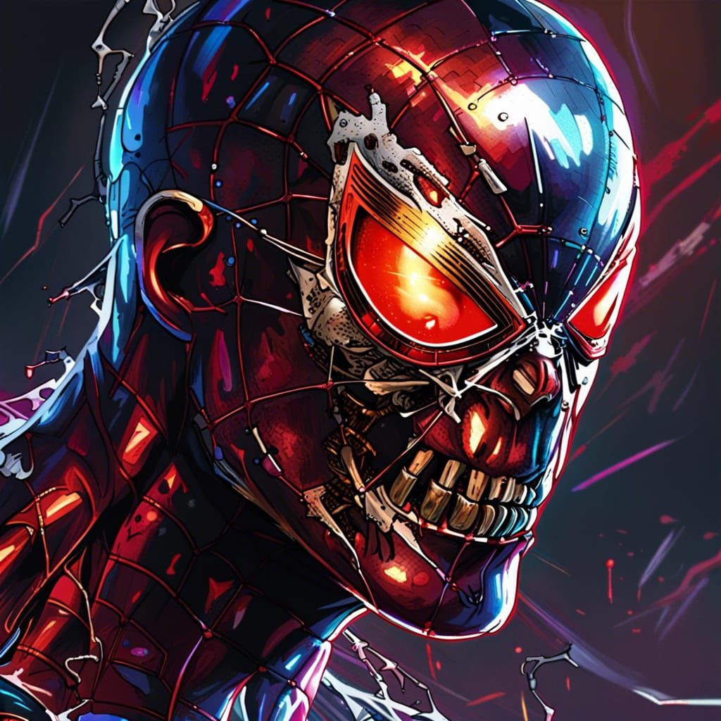 Spider-Man T-800 Cybernetic Portrait