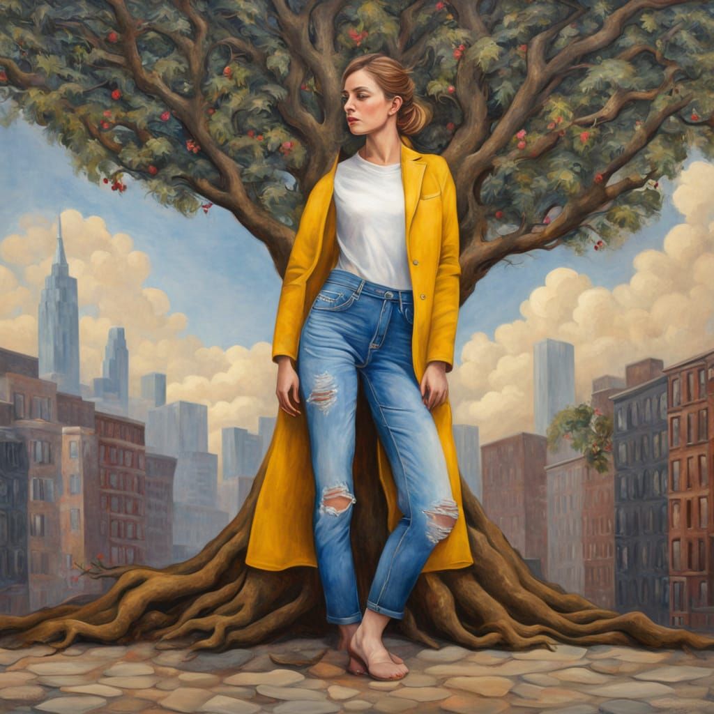 A Brooklyn Woman Embracing the Beauty of Nature