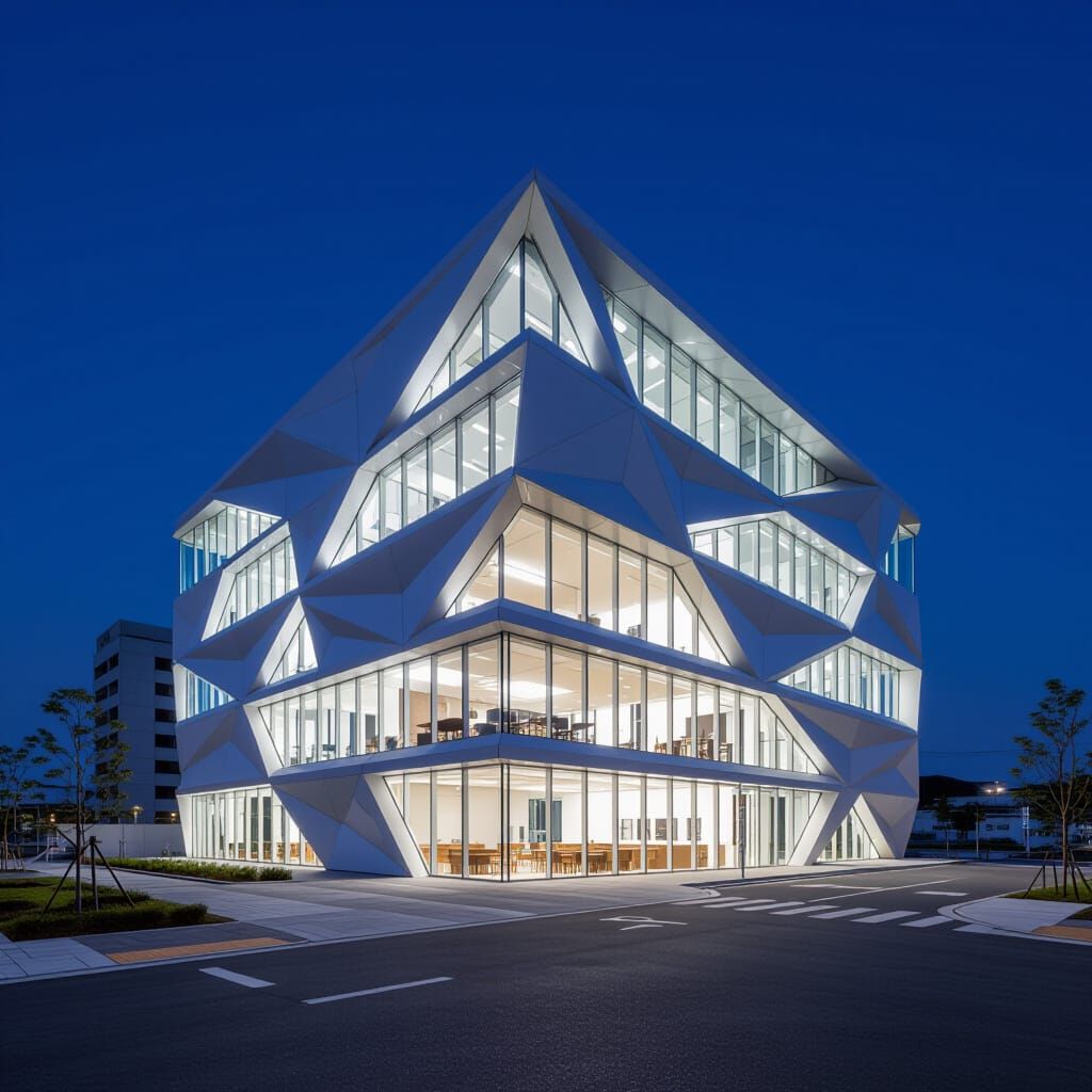 Modern Emblematic Building in South Japan