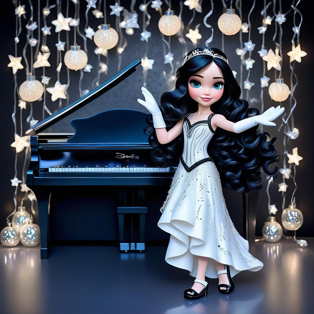 Disney Pixar style 3D stunningly beautiful woman, with long ...